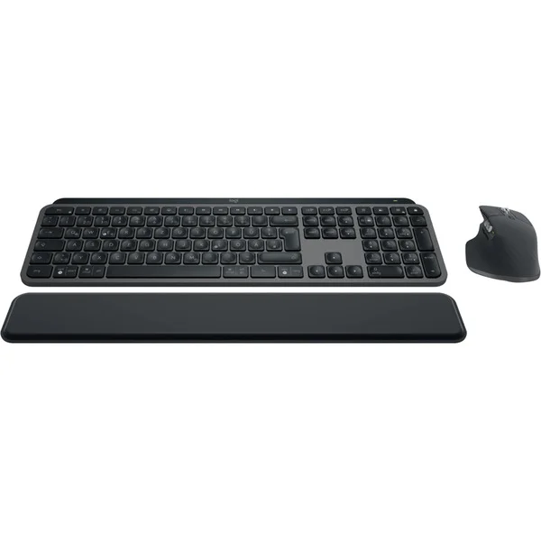 Logitech MX Keys S Combo, Desktop-Set (graphit, DE-Layout, Scherenmechanik, Logi Bolt, Bluetooth, kompatibel mit PC/Mac/iPad/Android)