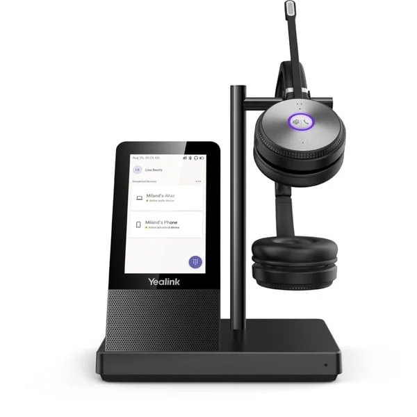 Yealink WH66 Dual Teams, Headset (schwarz, DECT, Bluetooth 4.2)