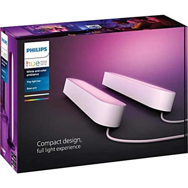 Philips HUE White & Color Ambiance Play Lightbar, LED-Leuchte (weiß, Doppelpack)