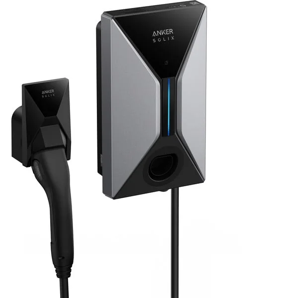 Anker SOLIX V1 Wallbox 22KW, 32A 3-phasig (schwarz/grau, mit 5 Meter Kabel)