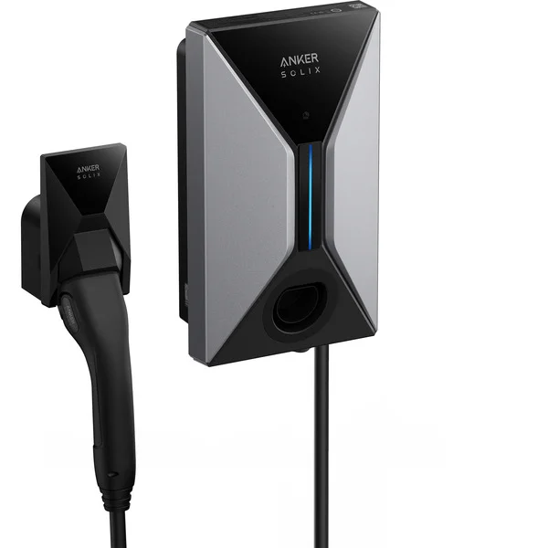 Anker SOLIX V1 Wallbox 7,4KW, 32A 1-phasig (schwarz/grau, mit 5 Meter Kabel)