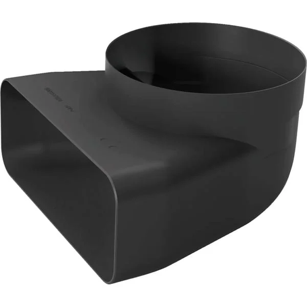 Bosch Home 90° Adapterstück HEZ9VDSI1, Ø 150mm, Rohr (schwarz, rund>flach, männlich)