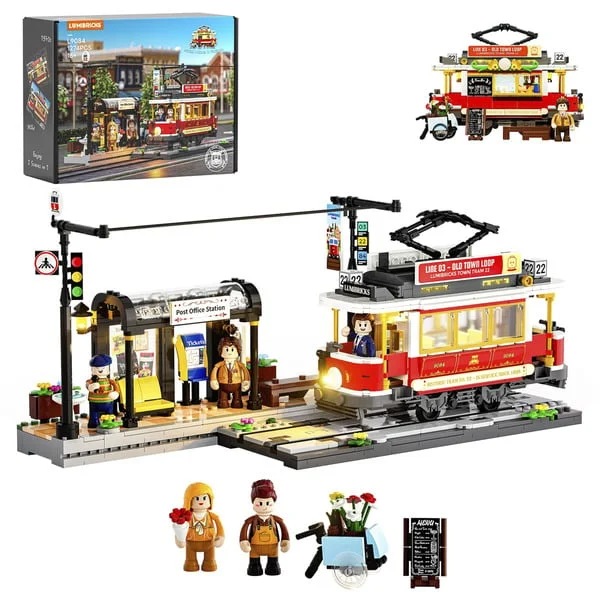 Lumibricks Historische Straßenbahn und Bahnhof, Konstruktionsspielzeug