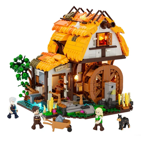 Lumibricks Mittelalterliche Wassermühle, Konstruktionsspielzeug
