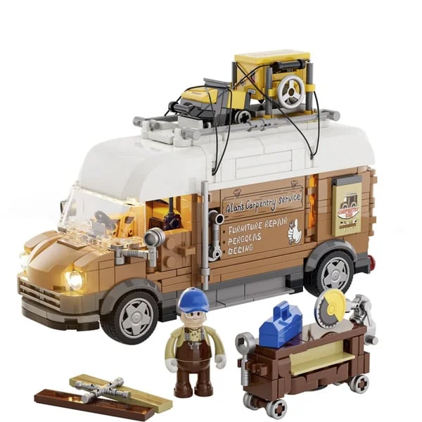 Lumibricks Tischlerei-Transporter, Konstruktionsspielzeug