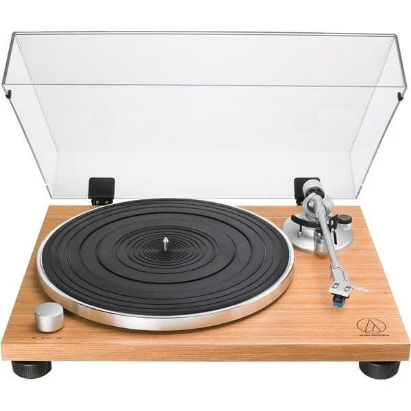 Audio-Technica AT-LPW30TK, Plattenspieler (braun/holz, Integrierter Phono-Vorverstärker, Manuelle Bedienung)