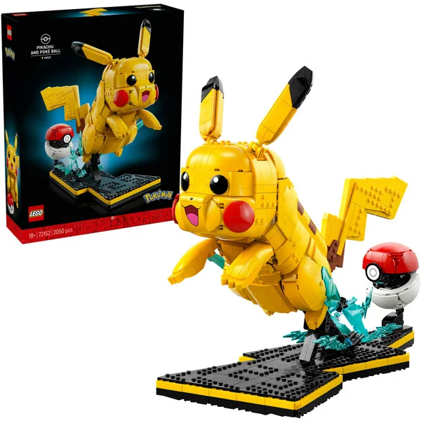 LEGO 72152 Pokémon Pikachu und Pokéball, Konstruktionsspielzeug
