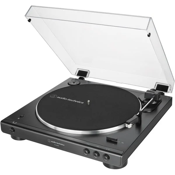 Audio-Technica AT-LP60XBTBK, Plattenspieler (schwarz, Bluetooth, Integrierter Phono-Vorverstärker)