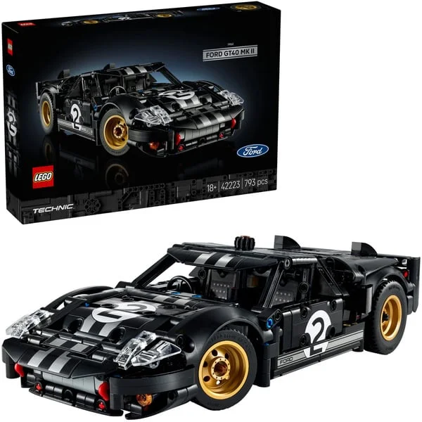 LEGO 42223 Technic 1966 Ford GT40 MKII Rennwagen, Konstruktionsspielzeug