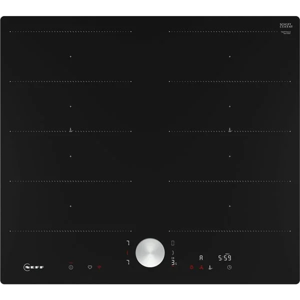 Neff T66PTX4L0 N 90, Autarkes Kochfeld (schwarz/edelstahl, 60 cm)