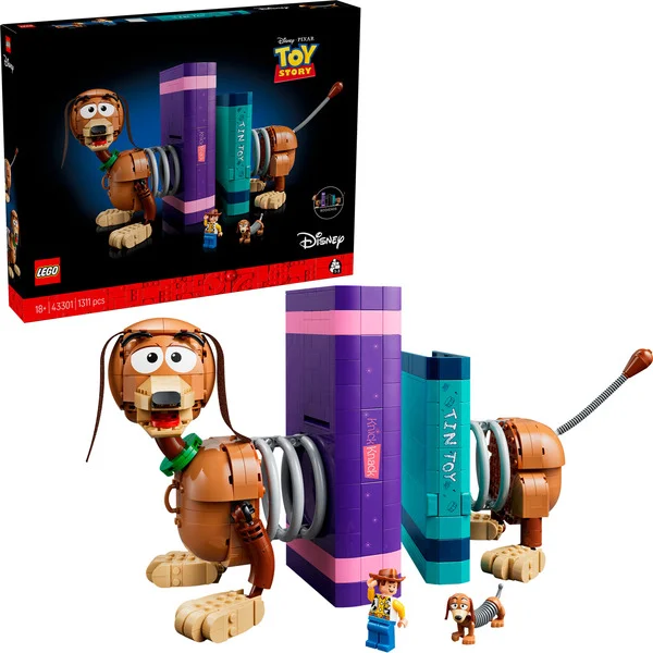 LEGO 43301 Disney Pixar Toy Story Slinky Buchstützen, Konstruktionsspielzeug