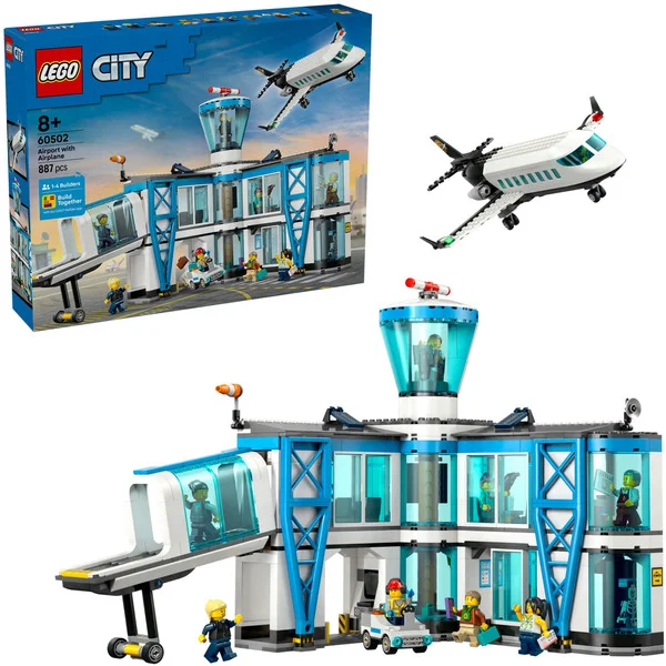 LEGO 60502 City Flughafen mit Flugzeug, Konstruktionsspielzeug