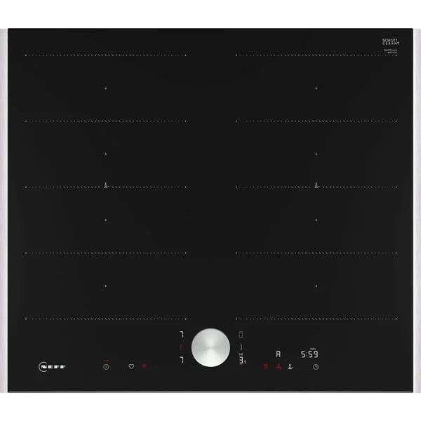 Neff T66TTX4L0 N 90, Autarkes Kochfeld (schwarz/edelstahl, 60 cm)