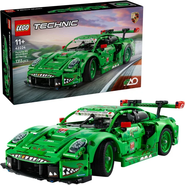 LEGO 42224 Technic Porsche 911 GT3 R REXY AO Racing Rennwagen, Konstruktionsspielzeug