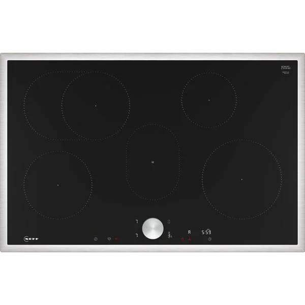 Neff T58STF1L0 N 90, Autarkes Kochfeld (schwarz/edelstahl, 80 cm)