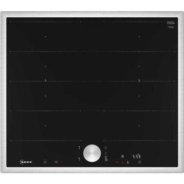 Neff T66STY4L0 N 90, Autarkes Kochfeld (schwarz/edelstahl, 60 cm)