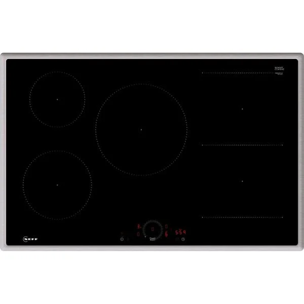 Neff T58SHW1L0 N 70, Autarkes Kochfeld (schwarz/edelstahl, 80 cm)