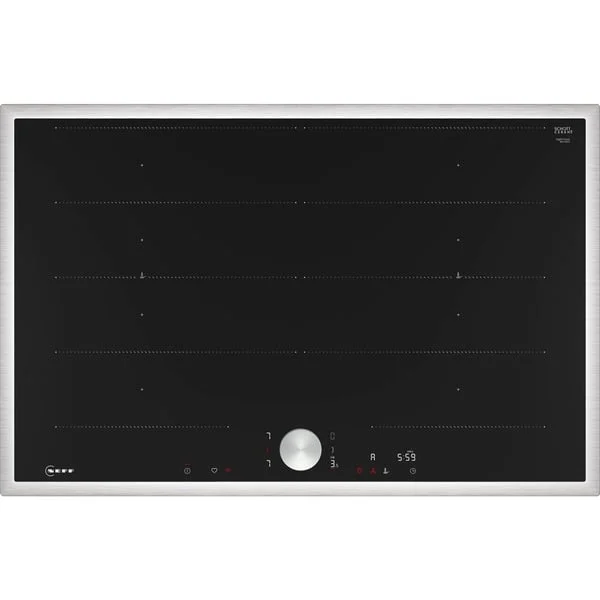 Neff T68STY4L0 N 90, Autarkes Kochfeld (schwarz/edelstahl, 80 cm)