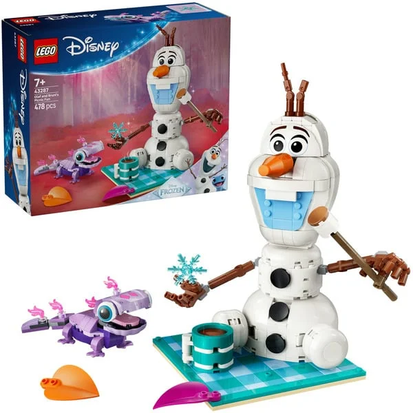 LEGO 43287 Disney Princess Picknickspaß mit Olaf und Bruni, Konstruktionsspielzeug