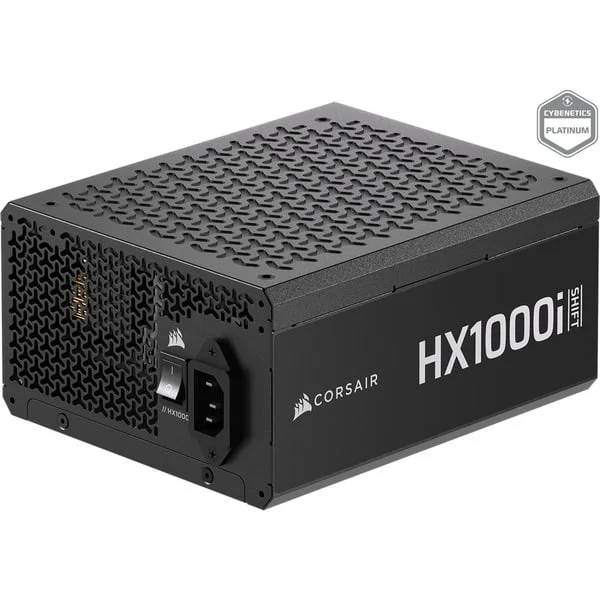 Corsair HX1000i SHIFT, PC-Netzteil (schwarz, 1x 12-Pin High Power GPU, 4x PCIe, Kabelmanagement, 1000 Watt)