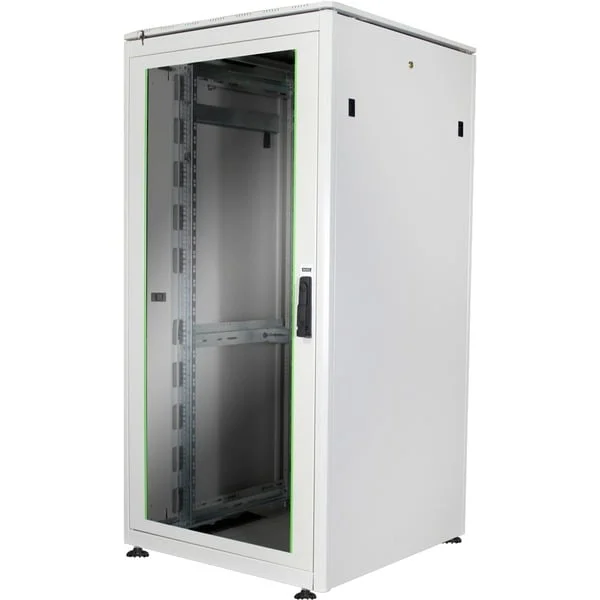 Digitus 483-mm-Netzwerkschrank, 32HE, IT-Schrank (hellgrau, 32 Höheneinheiten)