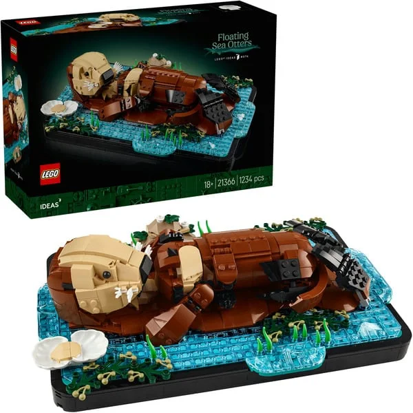 LEGO 21366 Ideas Schwimmende Otter, Konstruktionsspielzeug