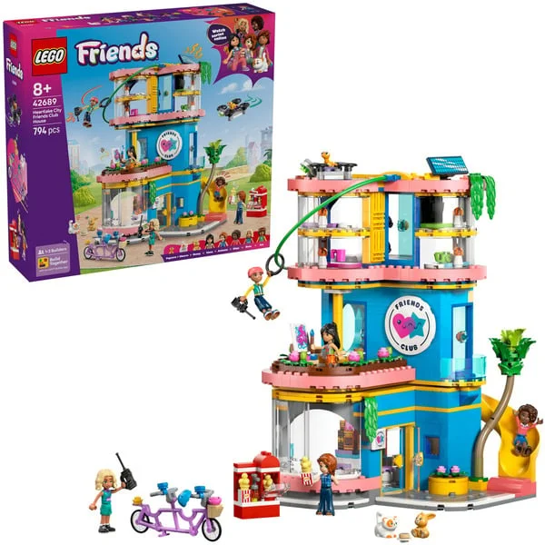 LEGO 42689 Friends Heartlake City Freundschafts-Clubhaus, Konstruktionsspielzeug
