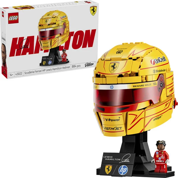 LEGO 43022 Editions Scuderia Ferrari HP Lewis Hamilton Helm, Konstruktionsspielzeug