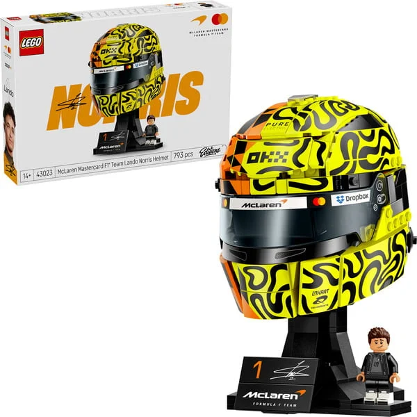 LEGO 43023 Editions McLaren Mastercard F1 Team Lando Norris Helm, Konstruktionsspielzeug