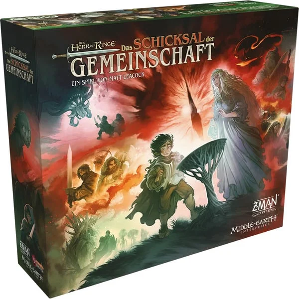 Asmodee Der Herr der Ringe: Das Schicksal der Gemeinschaft, Brettspiel (Pandemic System)