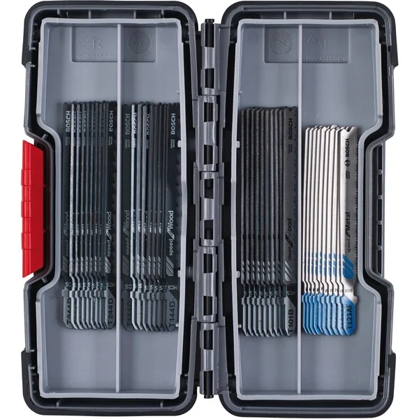 Bosch Professional Stichsägeblatt-Satz Wood and Metal, 40-teilig (Toughbox)