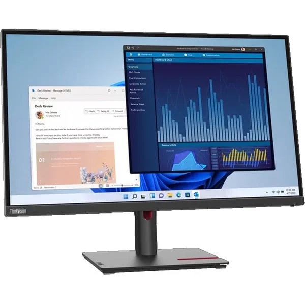Lenovo ThinkVision T27p-30, LED-Monitor (69 cm (27 Zoll), schwarz, UltraHD/4K, IPS, 60Hz)