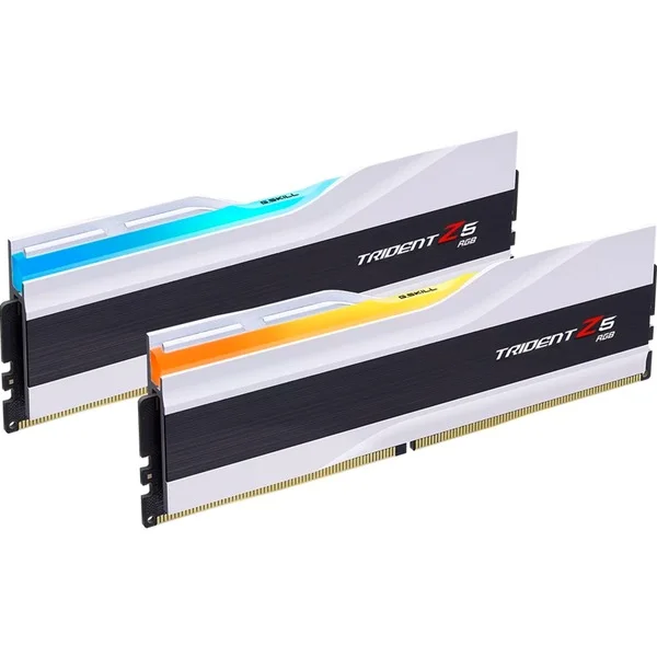 G.Skill DIMM 48 GB DDR5-8400 (2x 24 GB) Dual-Kit, Arbeitsspeicher (weiß, F5-8400J4052G24GX2-TZ5RW, Trident Z5 RGB, INTEL XMP)