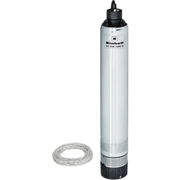 EINHELL Tiefbrunnenpumpe GC-DW 1000 N, Tauch- / Druckpumpe (edelstahl/schwarz, 1.000 Watt)