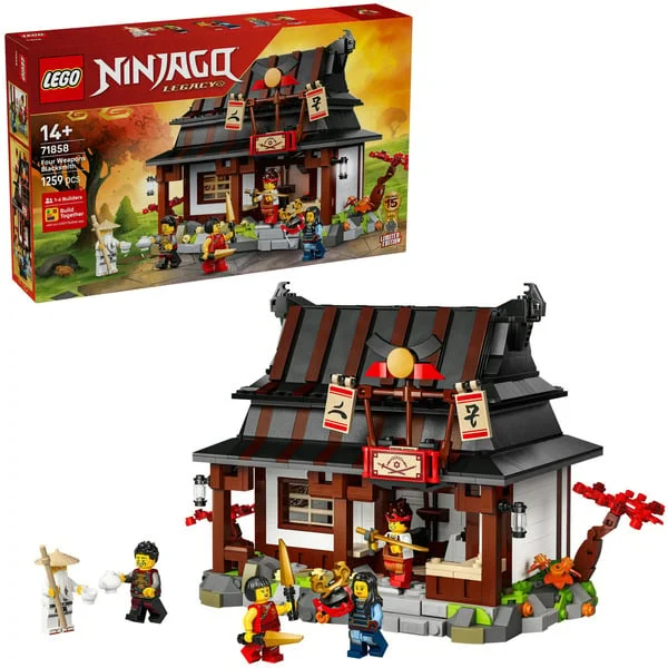 LEGO 71858 Ninjago 15-jähriges Jubiläum der Vier-Waffen-Schmiede, Konstruktionsspielzeug