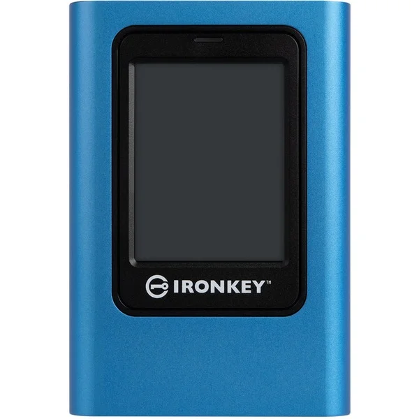 Kingston IronKey Vault Privacy 80 960 GB, Externe SSD (blau/schwarz, USB-C 3.2 Gen 1 (5 Gbit/s))