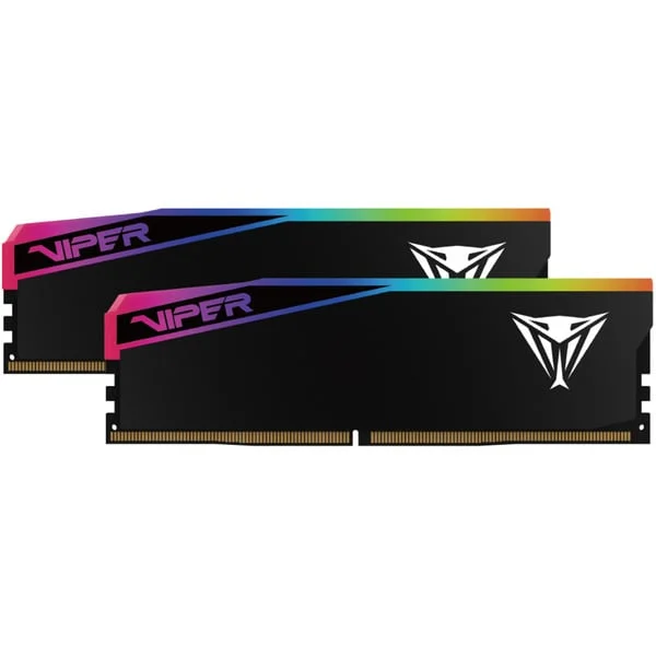 Patriot DIMM 96 GB DDR5-6400 (2x 48 GB) Dual-Kit, Arbeitsspeicher (schwarz, VEUR596G6432K, Viper Elite 5 Ultra RGB, INTEL XMP, AMD EXPO)