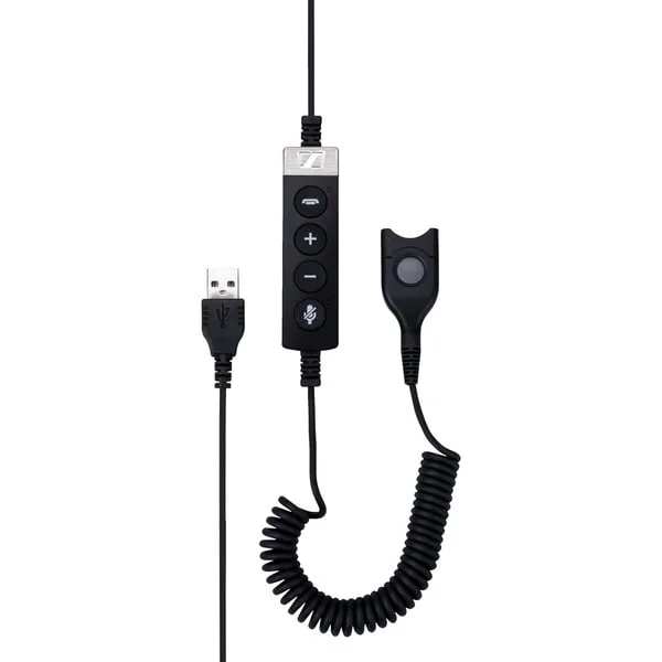 EPOS Adapterkabel USB-ED CC 01 MS (schwarz, für Headsets der CIRCLE- und CENTURY-Serie)