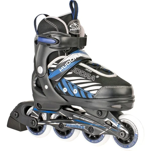 HUDORA Kinderinliner Leon Gr. 33-36, Inline-Skates (schwarz/blau)