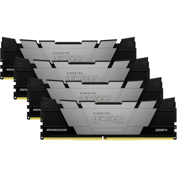 Kingston FURY DIMM 128 GB DDR4-3600 (4x 32 GB) Quad-Kit, Arbeitsspeicher (schwarz, KF436C18RB2K4/128, Renegade, INTEL XMP)