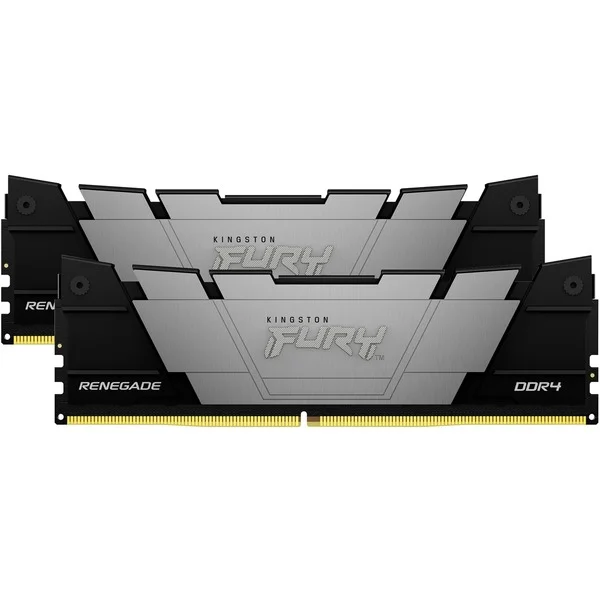 Kingston FURY DIMM 32 GB DDR4-3600 (2x 16 GB) Dual-Kit, Arbeitsspeicher (schwarz, KF436C16RB12K2/32, Renegade, INTEL XMP)