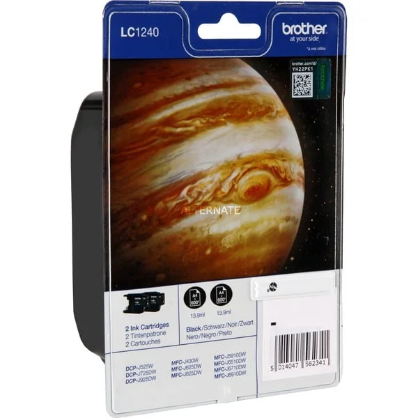 Brother Tinte schwarz LC-1240BK (Doppelpack)