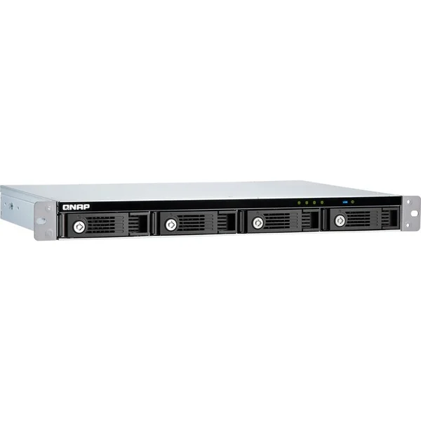 QNAP TR-004U-USB 3.0, Laufwerksgehäuse (schwarz)