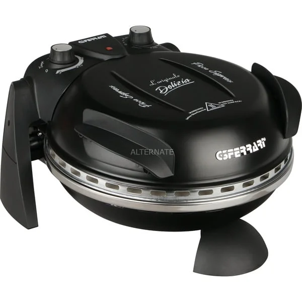 G3 Ferrari Delizia Pizzaofen G1000610 (schwarz, 1.200 Watt, für Pizza Ø 31cm)