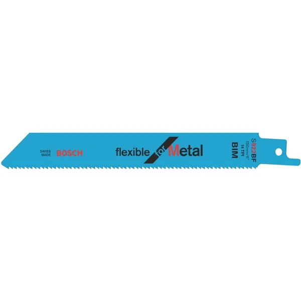 Bosch Professional Säbelsägeblatt S 922 BF Flexible for Metal, 100 Stück (Länge 150mm)