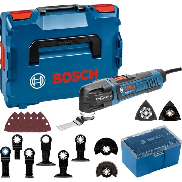 Bosch Professional Multi-Cutter GOP 30-28 Professional, Multifunktions-Werkzeug (blau/schwarz, L-BOXX, 300 Watt, inkl. Zubehör)