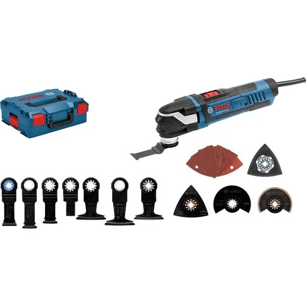 Bosch Professional Multi-Cutter GOP 40-30 Professional, Multifunktions-Werkzeug (blau/schwarz, 400 Watt, L-BOXX, inkl. Zubehör)