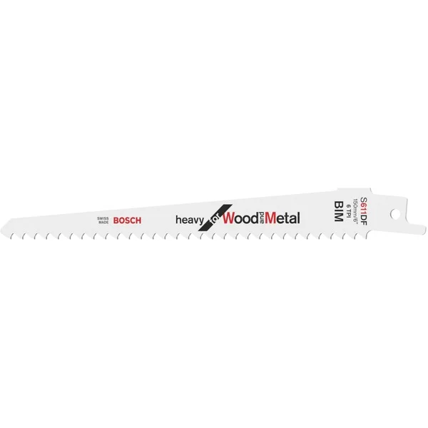 Bosch Professional PRO Multi Material Demolition Säbelsägeblatt S 611 DF, 100 Stück (Länge 150mm)