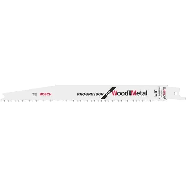 Bosch Professional Säbelsägeblatt S 3456 XF Progressor for Wood and Metal, 100 Stück (Länge 200mm)