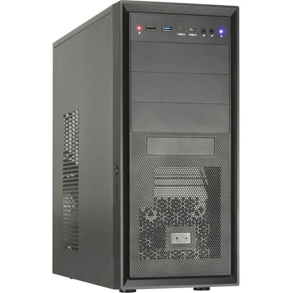 Inter-Tech IT-8862 Plaid, Tower-Gehäuse (schwarz, Abschließbar)